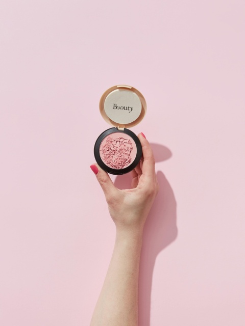 Sypki puder Beauty matujący, formuła z kwasem hialuronowym, Rose